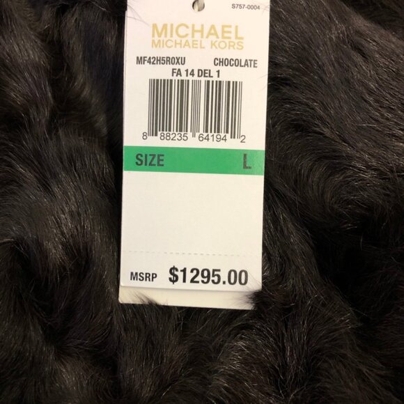 Michael Michael Kors Brown Lamb & Fox Fur Vest